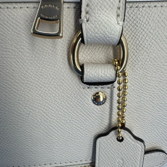 Coach Chalk Pebbled Leather Gallery Tote BagNWT & COA